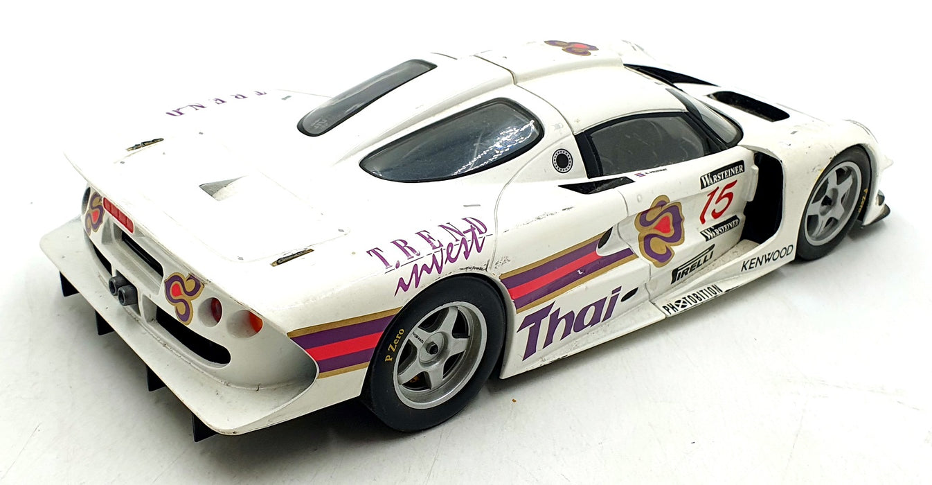 Chrono 1/18 Scale Diecast 201026K - Lotus Elise GT1 #15 Thai - White