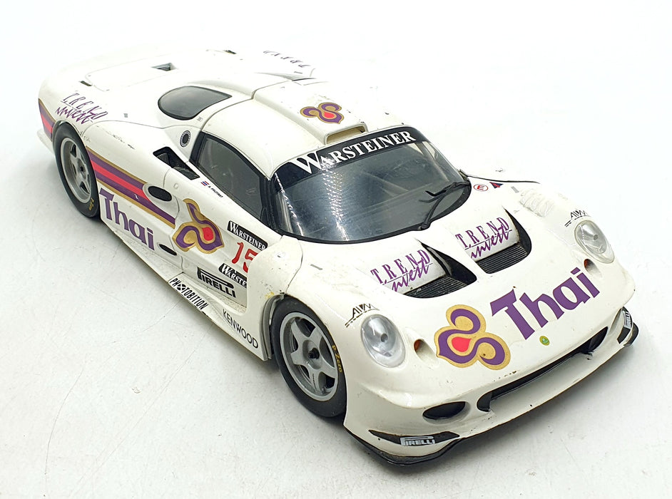 Chrono 1/18 Scale Diecast 201026K - Lotus Elise GT1 #15 Thai - White