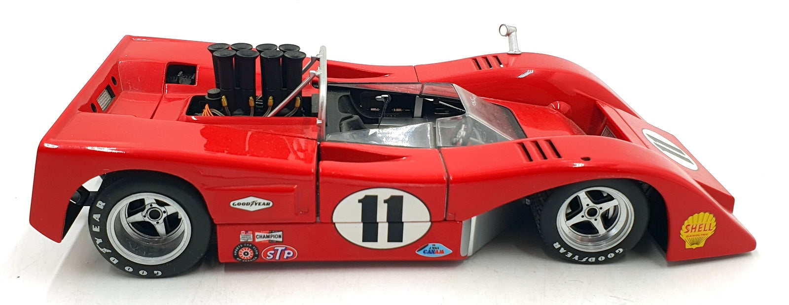 GMP 1/18 Scale Diecast 201026R - McLaren M8B Low Wing #11 - Red