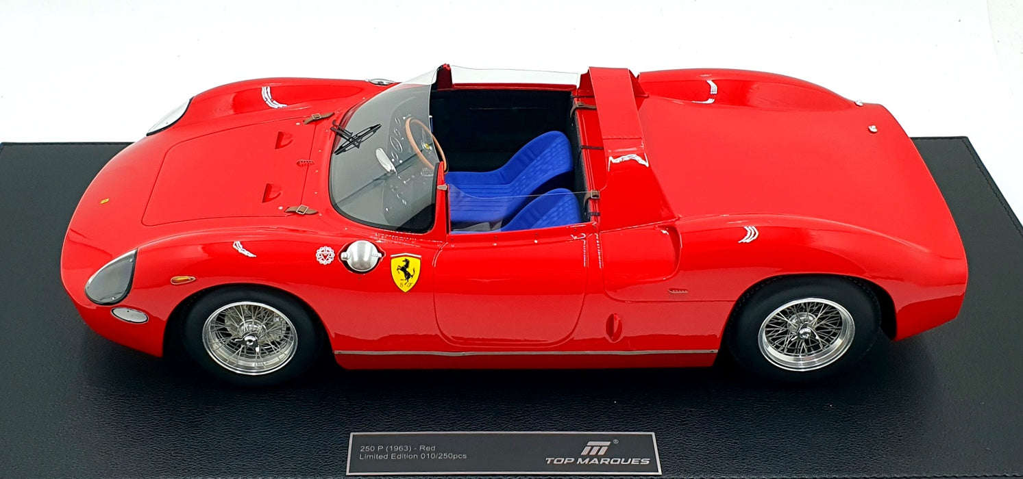 Top Marques 1/12 Scale TMR1264D - Ferrari 250 P 1963 - Red
