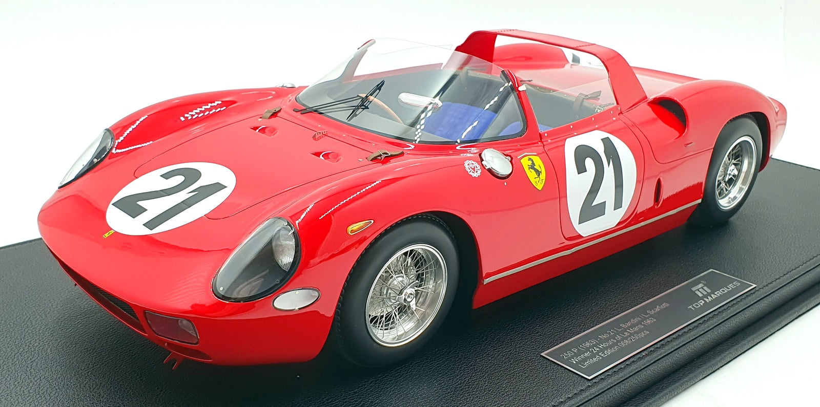 Top Marques 1/12 Scale TMR1264A - Ferrari 250 P 1963 #21 Le Mans 