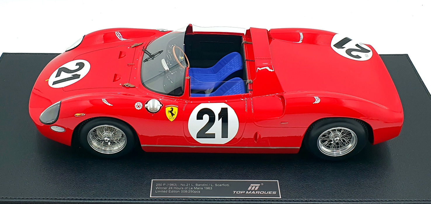 Top Marques 1/12 Scale TMR1264A - Ferrari 250 P 1963 #21 Le Mans 