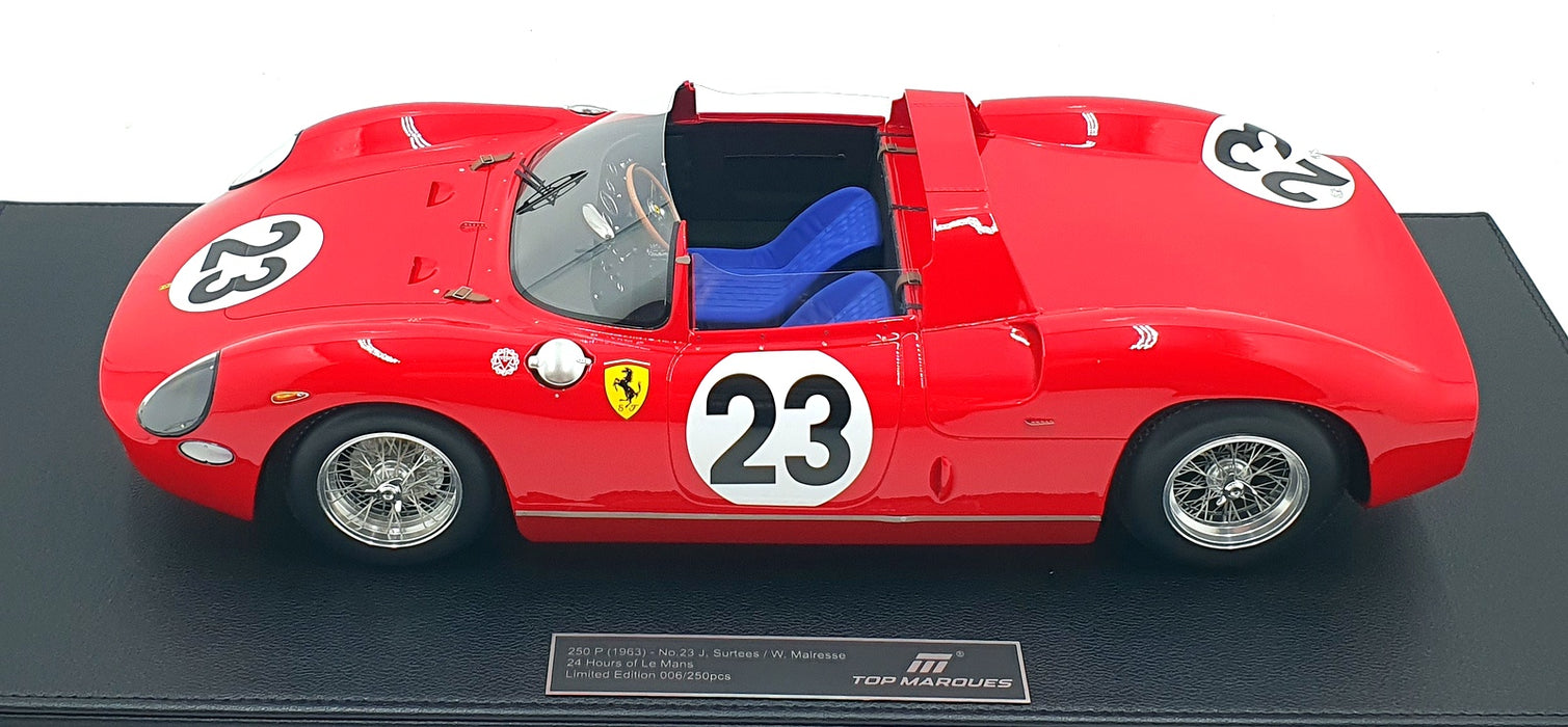 Top Marques 1/12 Scale TMR1264C - Ferrari 250 P 1963 #23 Le Mans 
