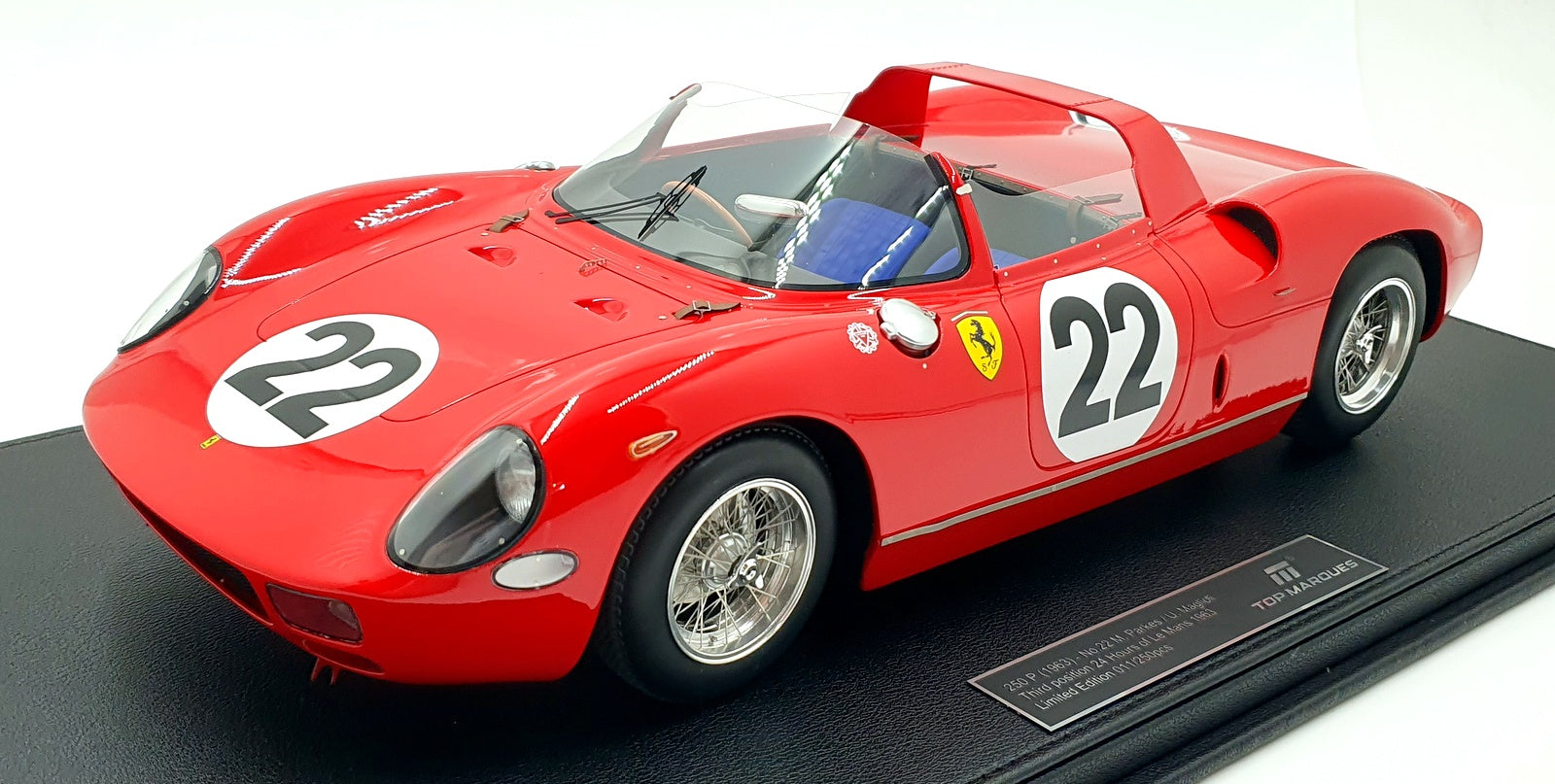 Top Marques 1/12 Scale TMR1264B - Ferrari 250 P 1963 3rd Le Mans #22