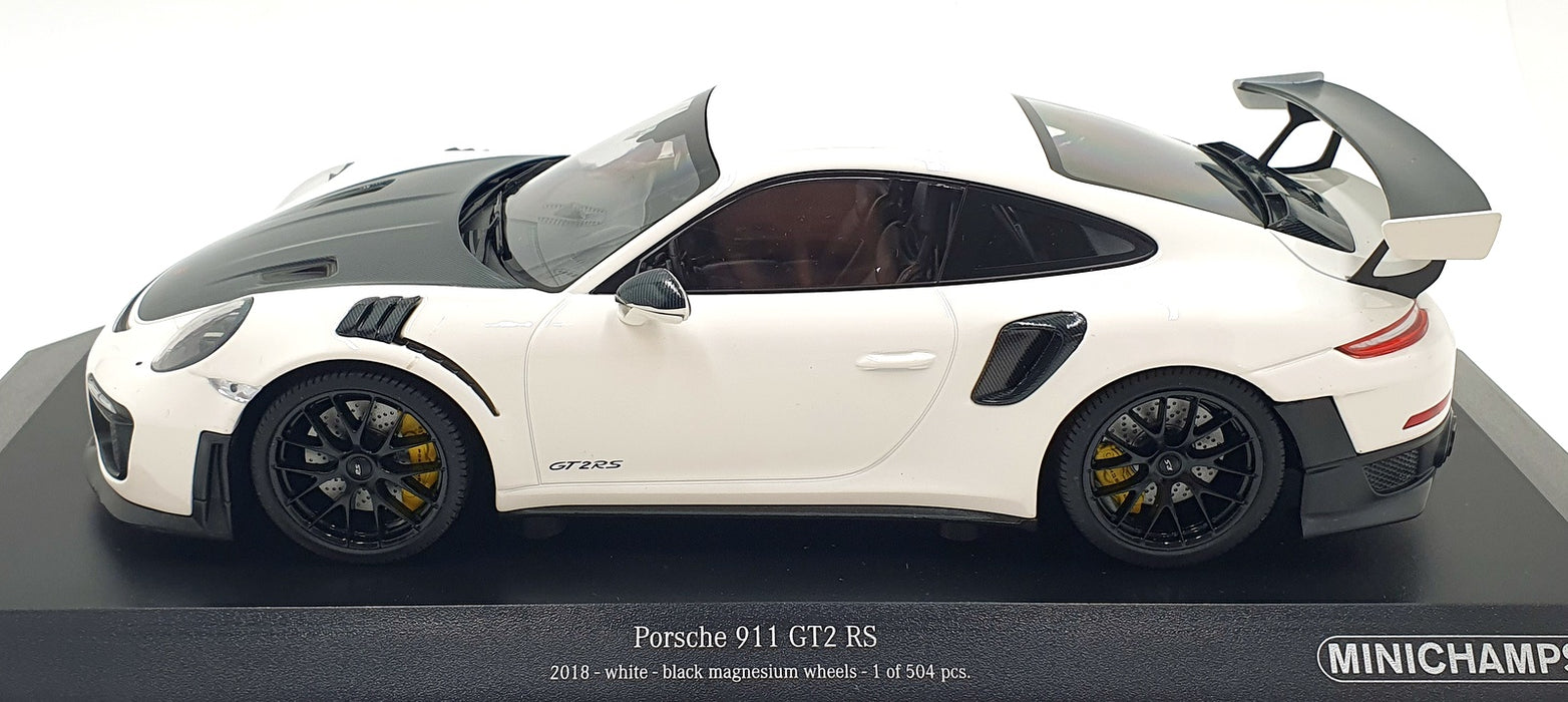 Minichamps 1/18 Scale 155 068310 - Porsche 911 GT2 RS 2018 White