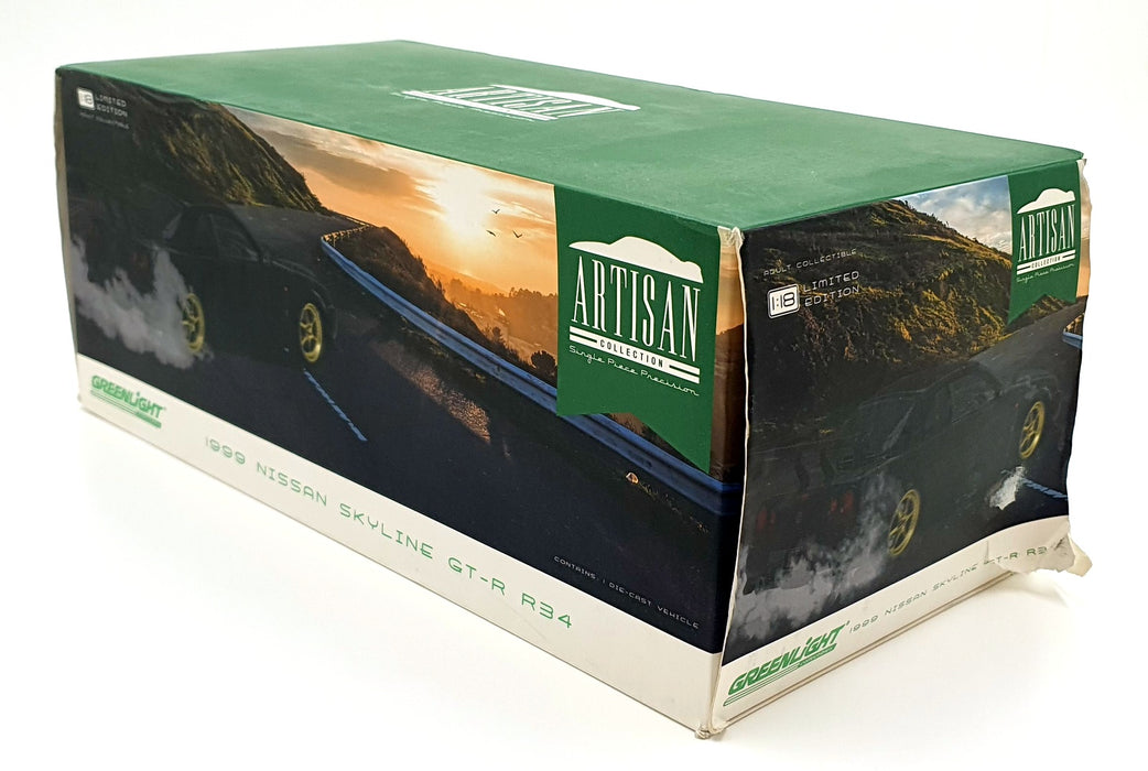 Greenlight 1/18 Diecast 19030 - 1999 Nissan Skyline GT-R R34 - Black