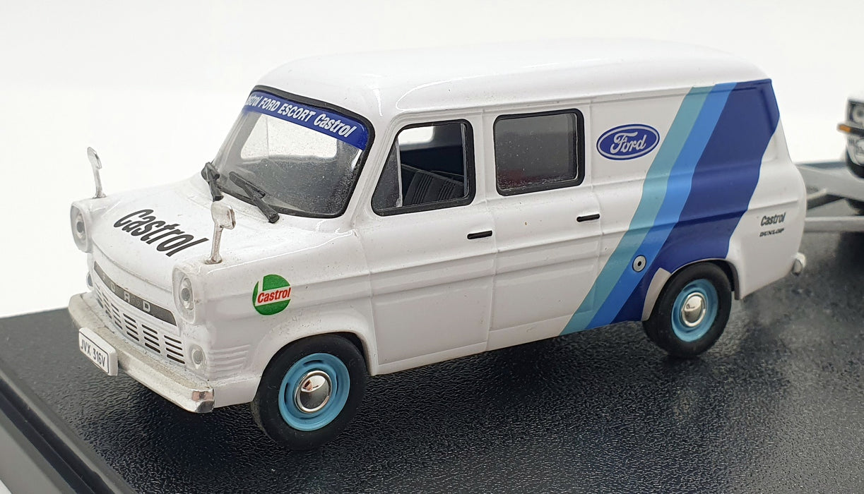 DeAgostini 1/43 Scale 281026A Ford Transit And Escort With Rally Support Trailer