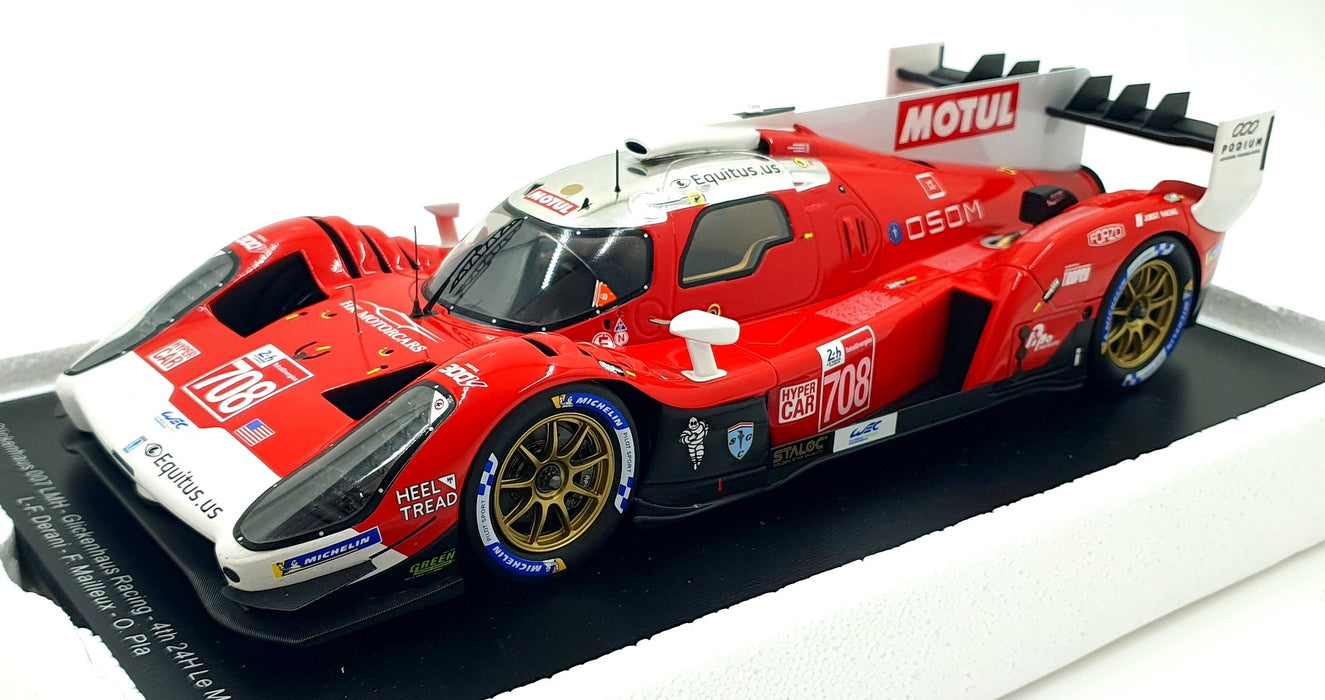 Spark 1/18 Scale 18S692 - Glickenhaus 007 LMH #708 4th 24H Le Mans 2021