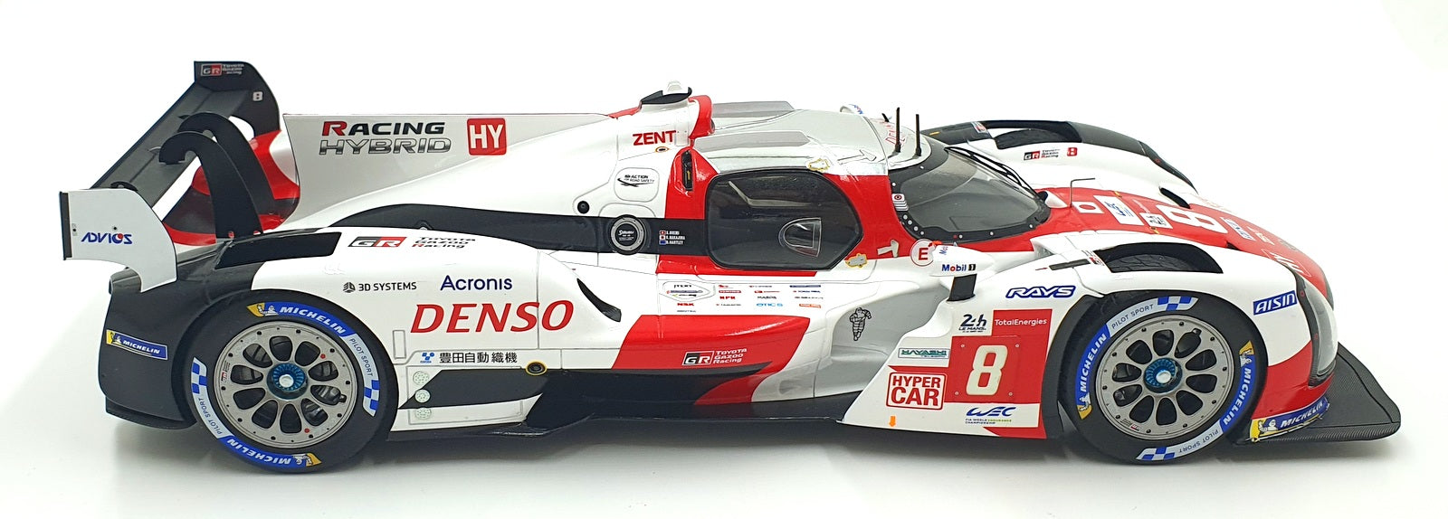 Spark 1/18 Scale 18S690 - Toyota GR010 Hybrid #8 2nd Le Mans 2021
