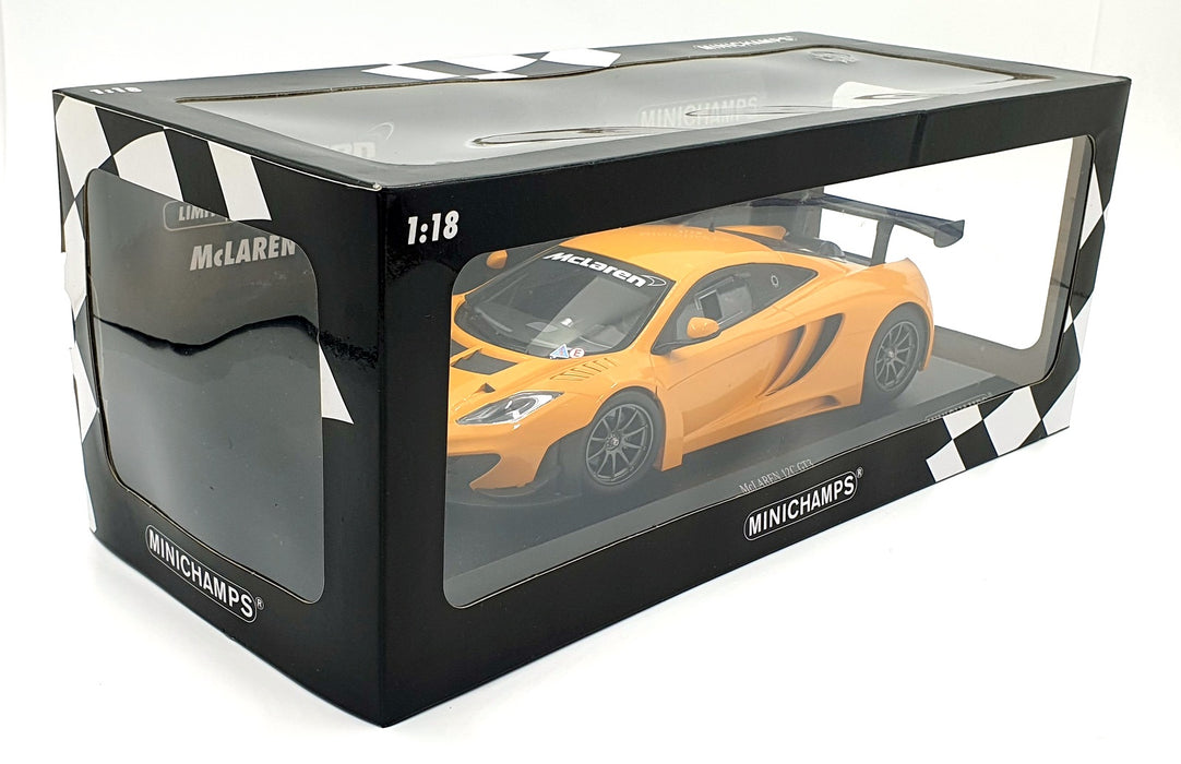 Minichamps 1/18 Scale 151 121391 - McLaren 12C GT3 2013 - Orange