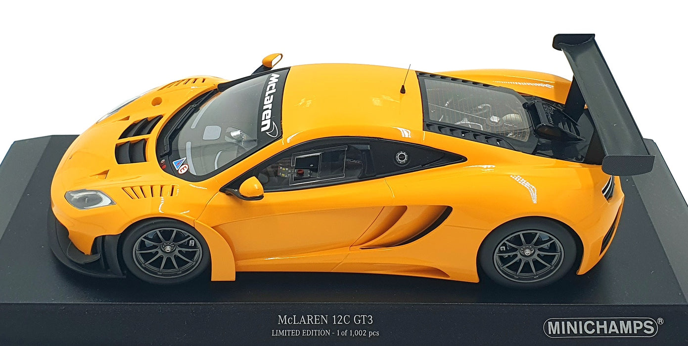 Minichamps 1/18 Scale 151 121391 - McLaren 12C GT3 2013 - Orange