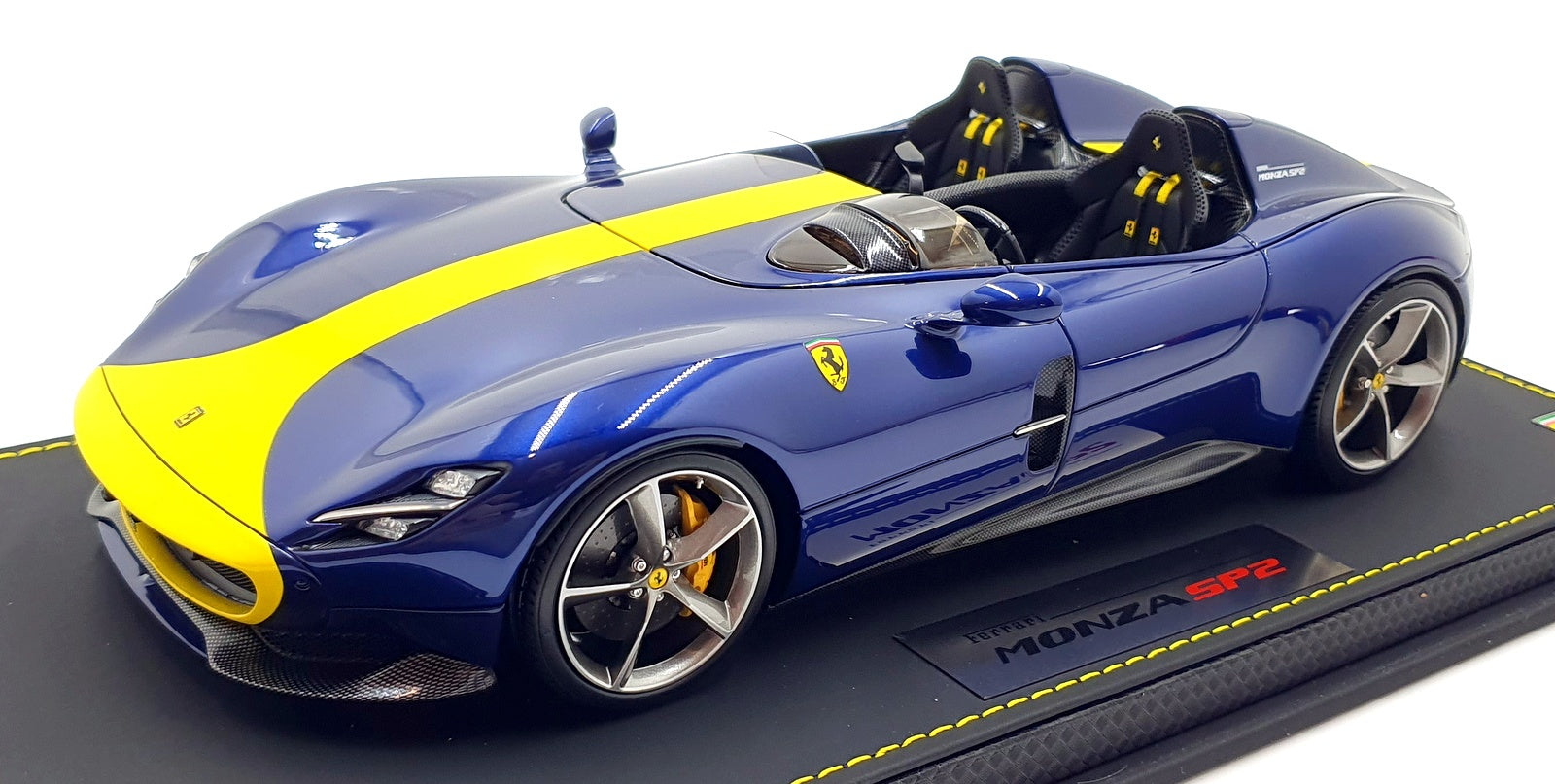 BBR 1/18 Scale Resin P18165L - Ferrari Monza SP2 Tour De France Blue/Yellow