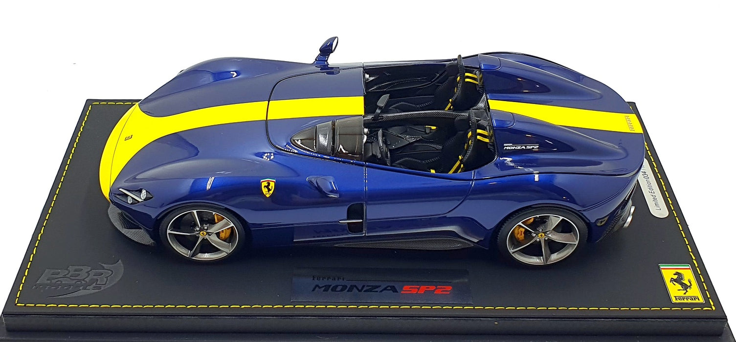 BBR 1/18 Scale Resin P18165L - Ferrari Monza SP2 Tour De France Blue/Yellow