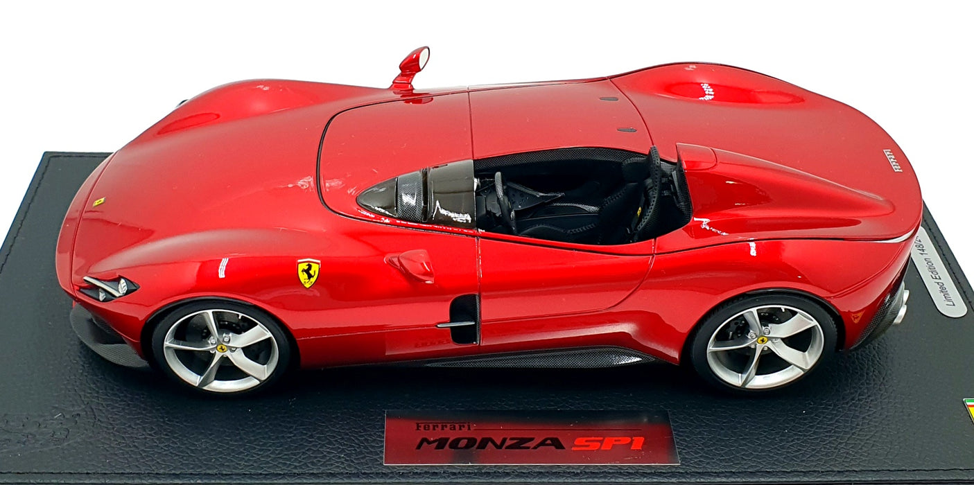 BBR 1/18 Scale Resin P18164B Ferrari Monza SP1 Paris Auto Show 2018 Rosso Magma