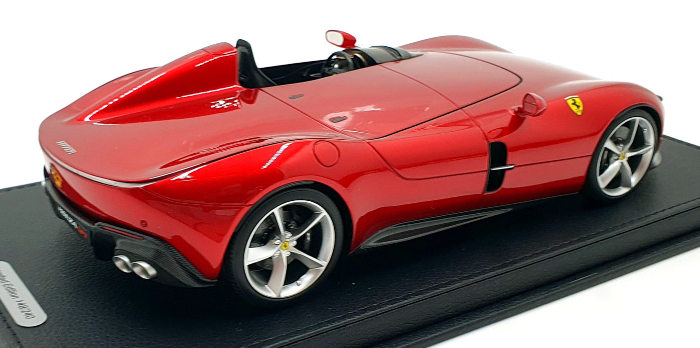 BBR 1/18 Scale Resin P18164B Ferrari Monza SP1 Paris Auto Show 2018 Rosso Magma