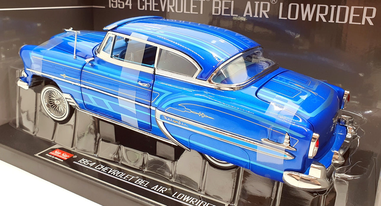 Sun Star 1/18 Scale Diecast 1721 - 1954 Chevrolet Bel Air Lowrider - Blue