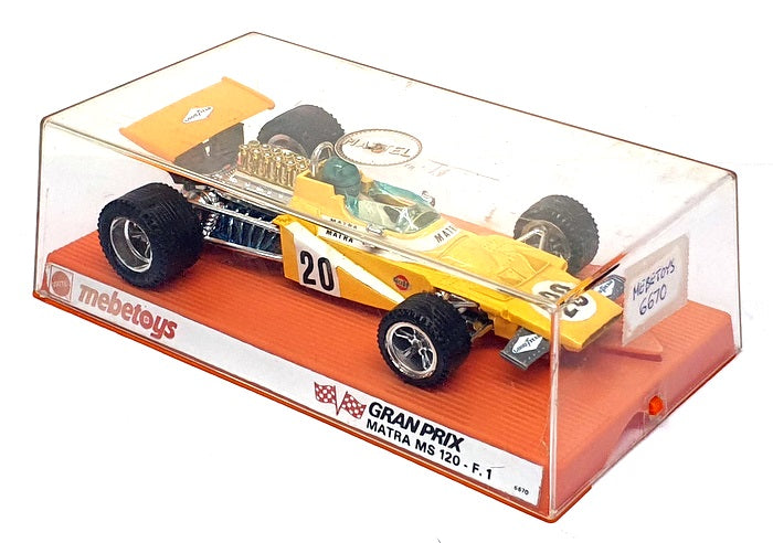 Mattel Mebetoys Appx 14cm Long Diecast 6670 - F1 Matra MS 120 #20 - Yellow