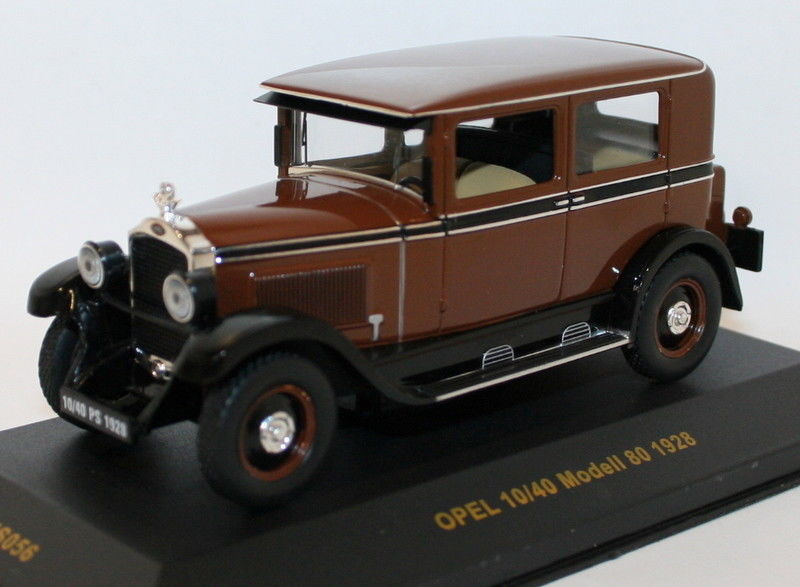 Ixo Museum 1/43 Scale MUS056 - Opel 10/40 Modell 80 1928 - Brown