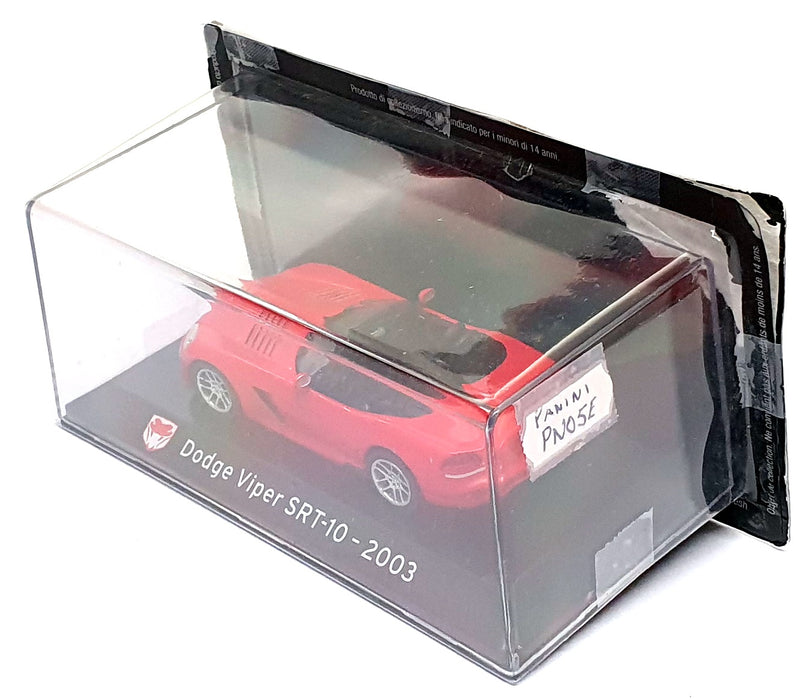 Panini 1/43 Scale Diecast PN05E - 2003 Dodge Viper SRT-10 - Red