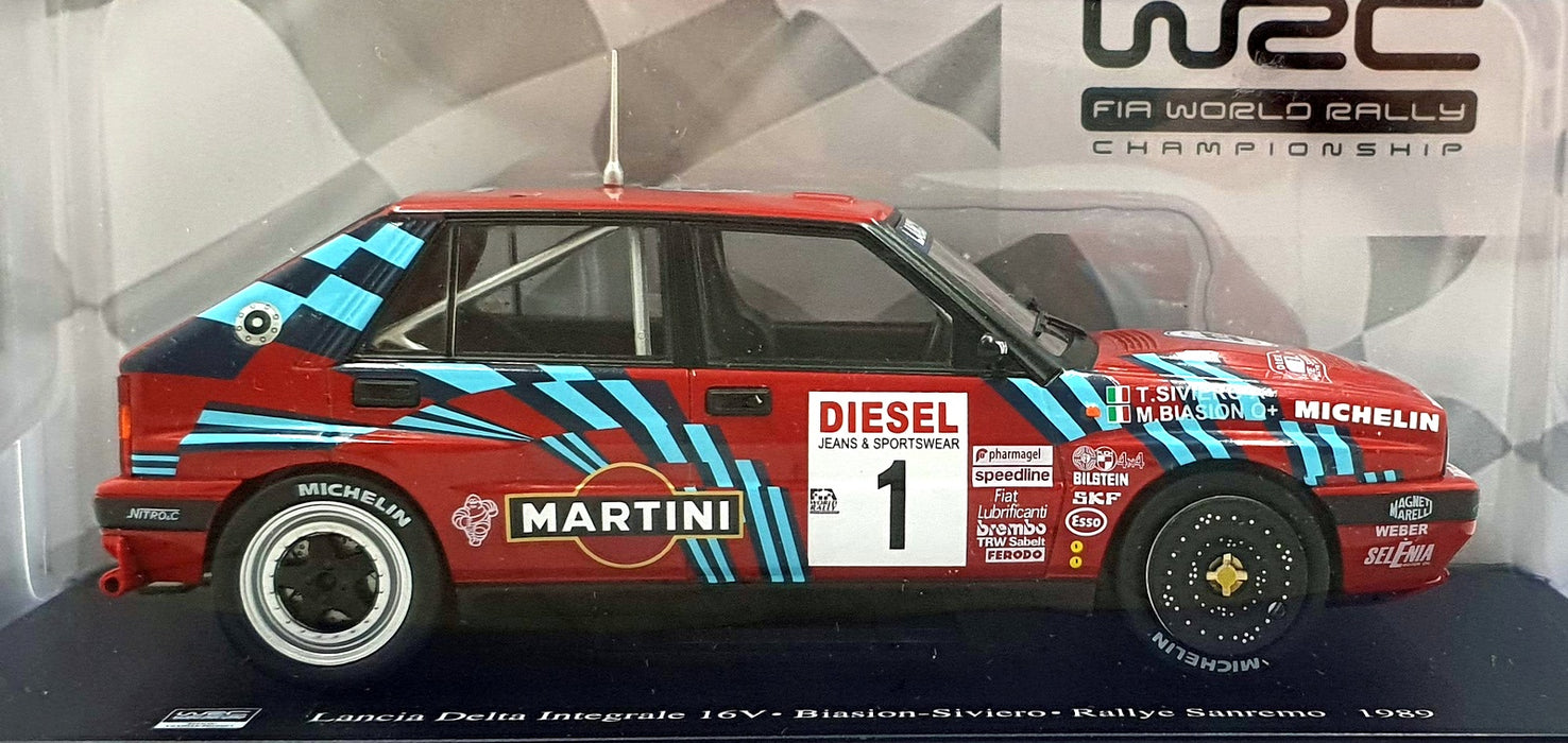 Hachette 1/24 Scale G113U013 - Lancia Delta Integrale 16V Sanremo Rally 1989 #1