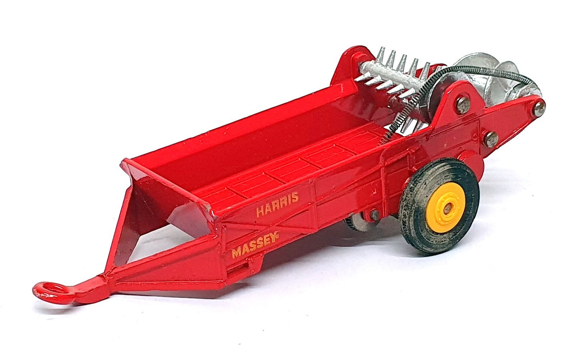 Dinky Toys Original Diecast 321 - Massey Harris Manure Spreader - Red