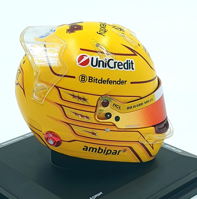 Look Smart 1/5 Scale LSHEL016 F1 Helmet Hamilton Scuderia Ferrari Monaco GP 2025