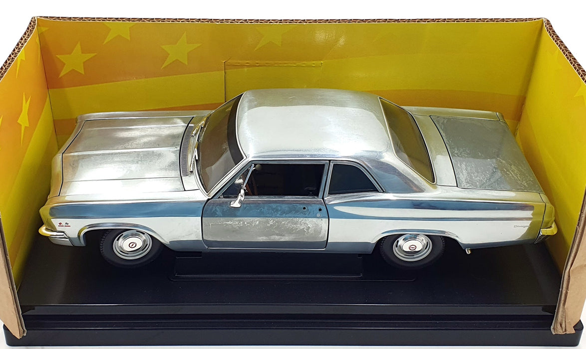 Ertl 1/18 Scale Diecast 36673 - 1966 Chevrolet Biscayne - Chrome