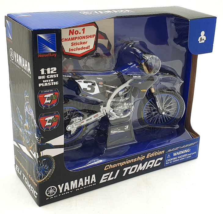 NewRay 1/12 Scale 58323 - Yamaha #3 Motorbike - Tomac