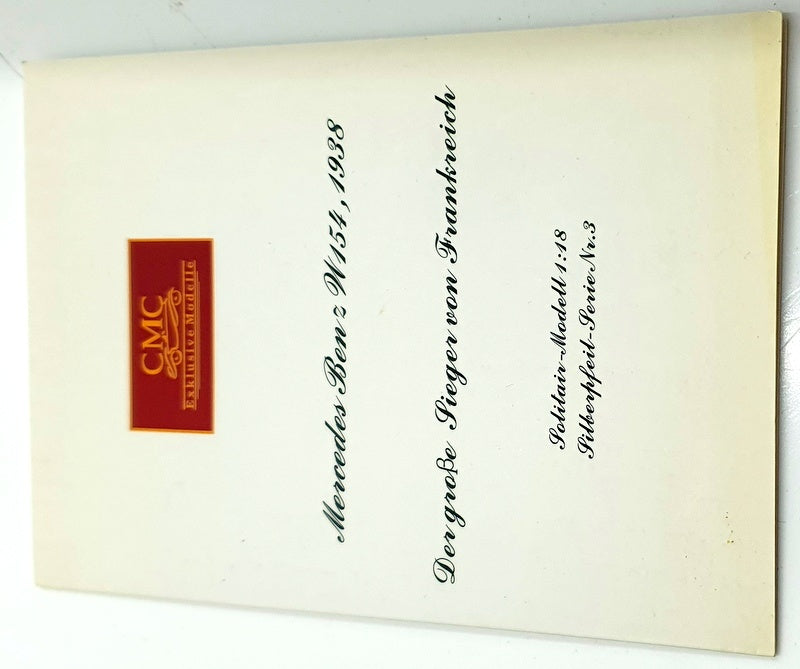 CMC 1/18 Scale Diecast M-041 - Mercedes Benz W196 F1 #10