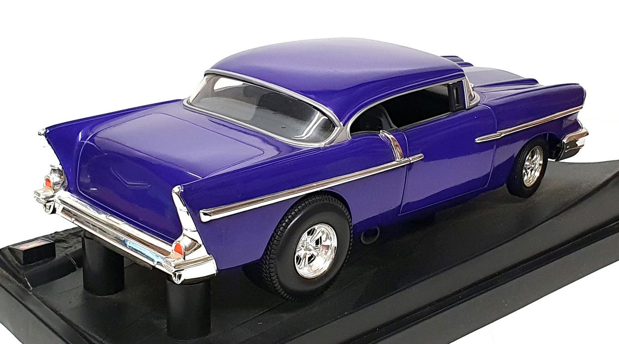 Hot Wheels 1/18 Scale Diecast 27636 - Custom '57 Chevy - Purple