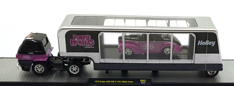 Castline M2 Machines 1/64 Scale DR62 '70 Dodge L600 COE & '41 Willy's Coupe 