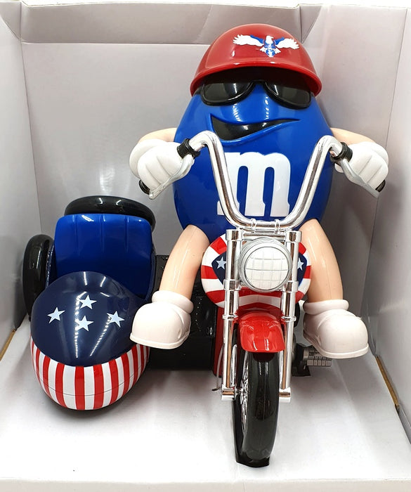M&Ms 15467 - Red, White and Blue Motorcycle Candy Dispenser 