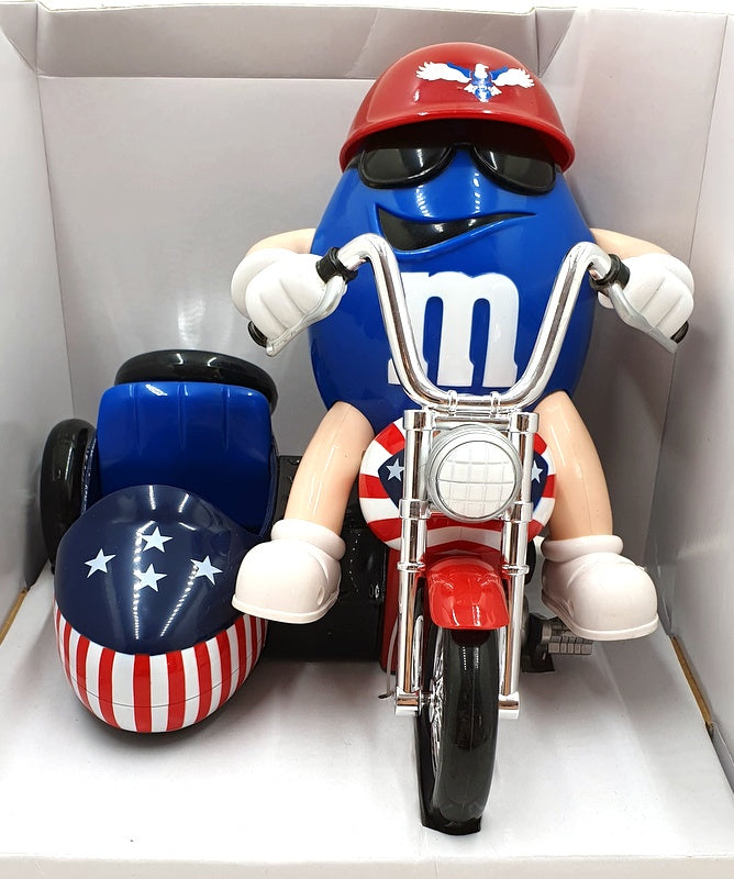 M&Ms 15467 - Red, White and Blue Motorcycle Candy Dispenser 