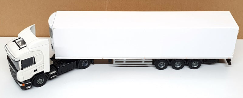 Lion Toys 1/50 Scale Diecast LT09W - Scania Truck & Fridge Trailer - White