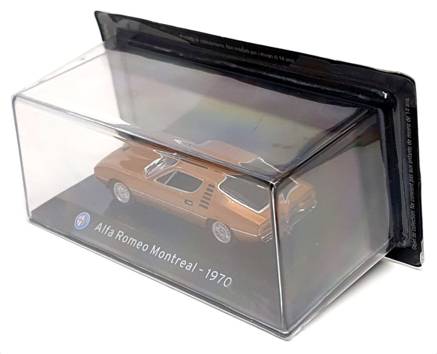 Altaya 1/43 Scale Diecast AT1970G - 1970 Alfa Romeo Montreal - Gold