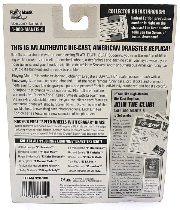 Johnny Lightning 1/64 Scale 320-100 Dragsters USA '71 Revellution - Ed McCulloch