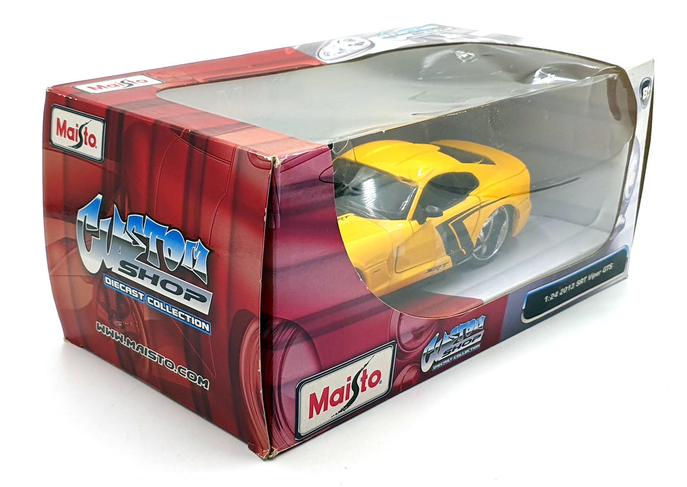 Maisto 1/24 Scale Diecast 31363 - 2013 Dodge SRT Viper GTS - Yellow