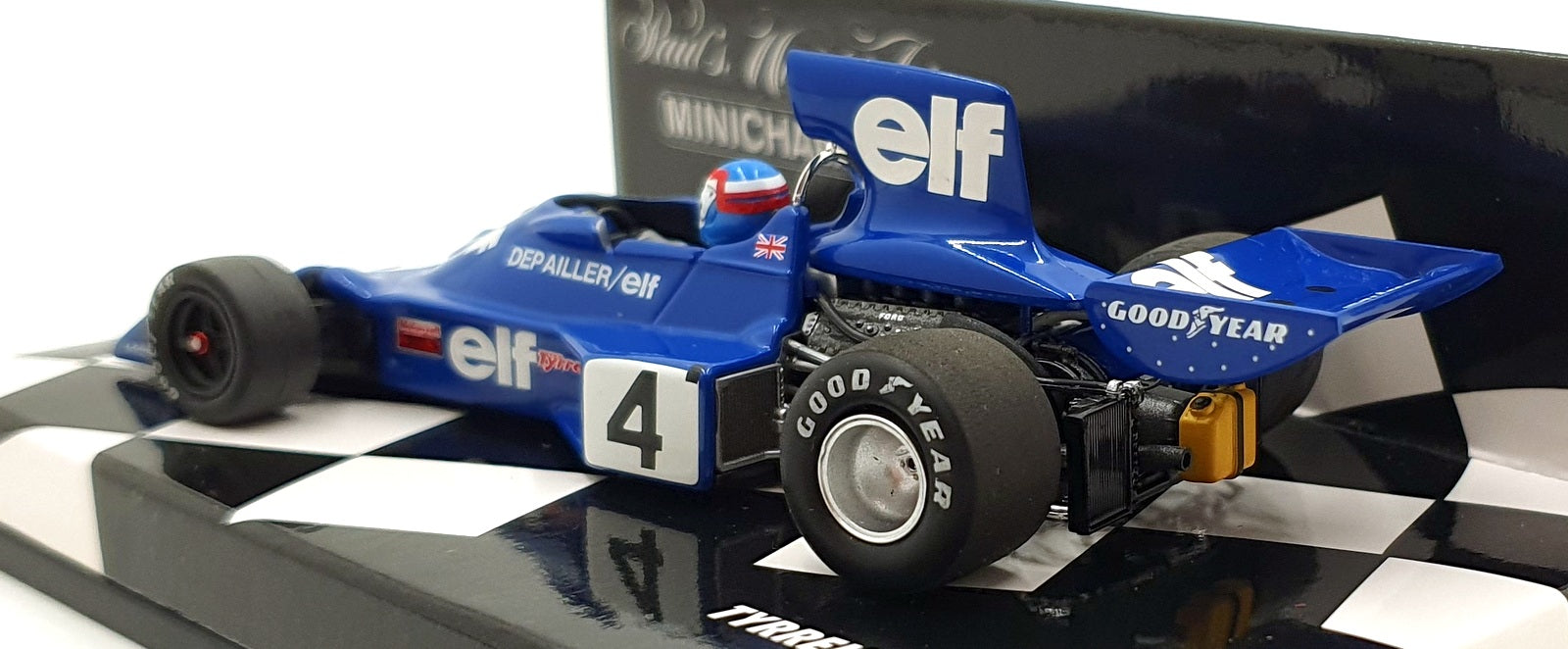 Minichamps 1/43 Scale 400 740004 - F1 Tyrrell Ford 007 #4 1974 - Depailler