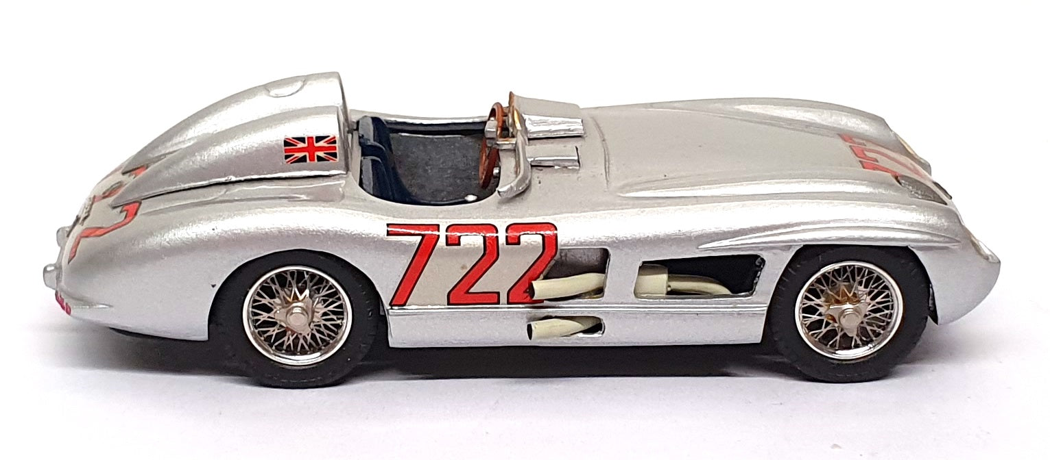 Western Models 1/43 Scale 23126A - Mercedes Benz 300 SLR Race Car - Silver