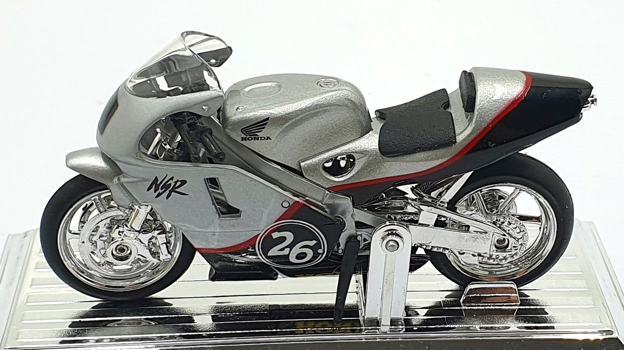 Saico 1/18 Scale Diecast TY3155 - Honda NSR #26 Motorbike - Silver