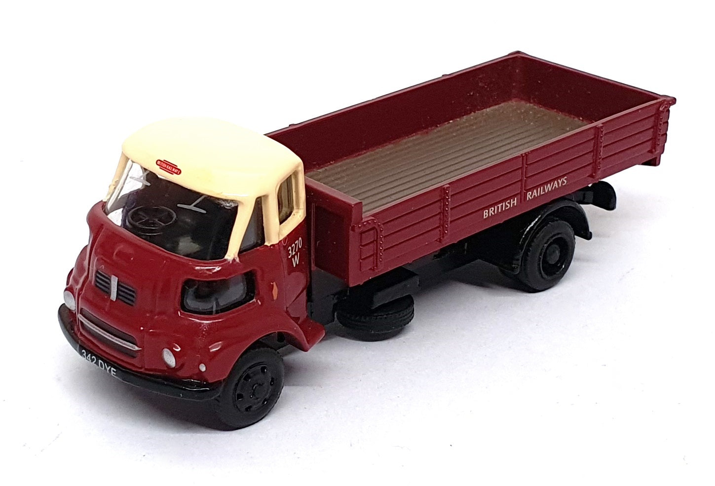 Base Toys 1/76 Scale D-21 - Leyland FG Dropside Truck British Rail - Maroon