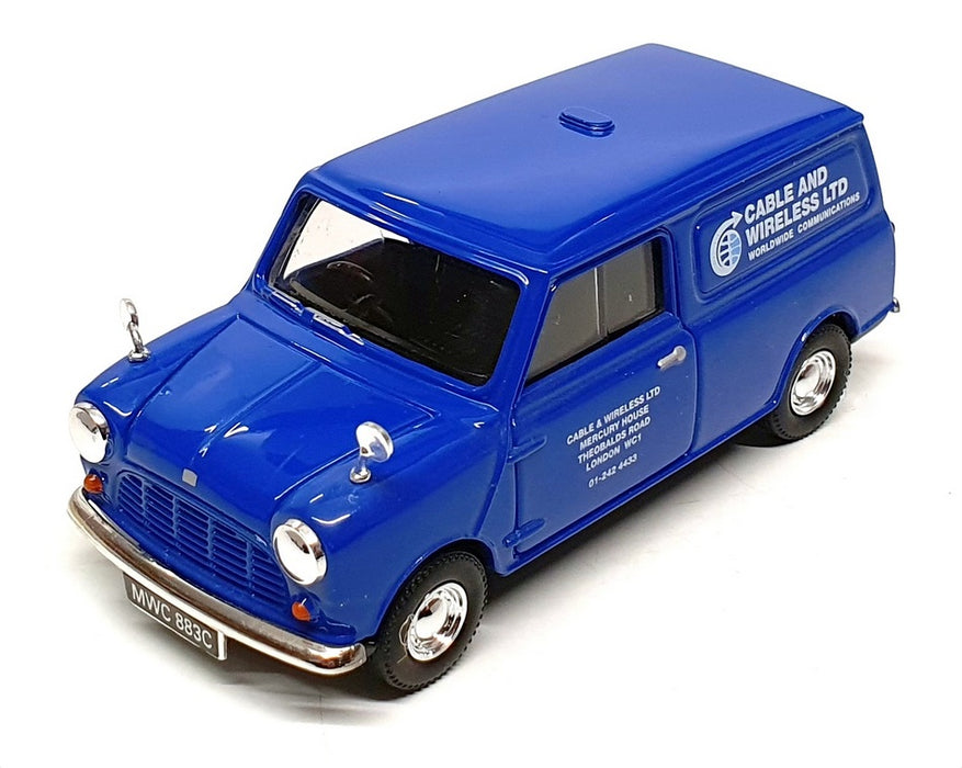 Vanguards 1/43 Scale VA14008 - Austin Mini Van Cable & Wireless - Blue