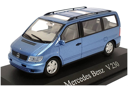 Minichamps 1/43 Scale B 6 600 5728 - Mercedes Benz V230 - Met Blue