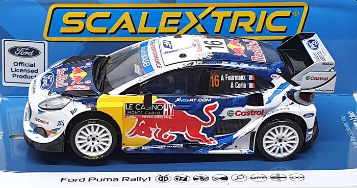 Scalextric 1/32 Scale Slot Car C4569 - Ford Puma Rally1 #16 Monte Carlo 2024