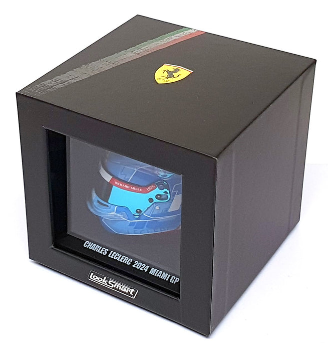Look Smart 1/5 Scale LSHEL002 - F1 Helmet C. Leclerc Ferrari Miami GP 2024