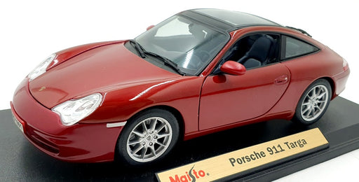 Maisto 1/18 Scale Diecast 31627 - Porsche 911 Targa - Dark Red