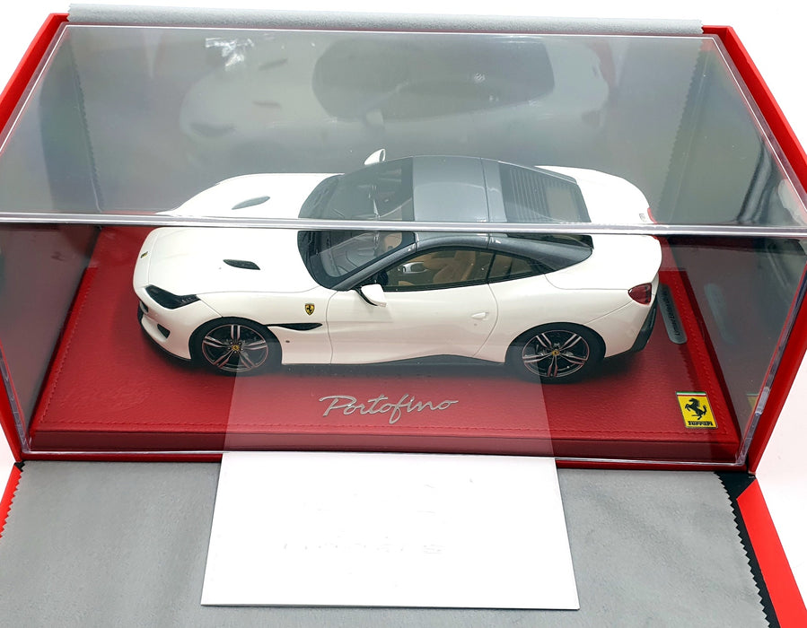BBR 1/18 Scale Resin P18157AWF - Ferrari Portofino - Avus White/Grey