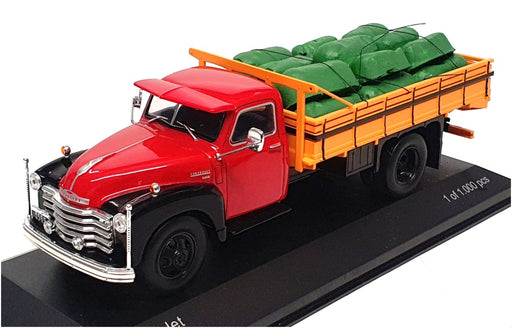 Whitebox 1/43 Scale WB193 - Chevrolet 6400 Truck - Red/Orange