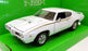 Welly 1/24 Scale Model Car 22501W - 1969 Pontiac GTO - White