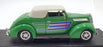 Road Signature 1/18 Scale Diecast 92239 - 1937 Ford Convertible - Green